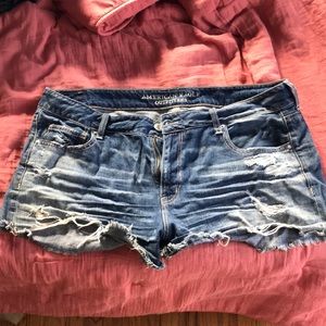 Distressed American eagle shorts